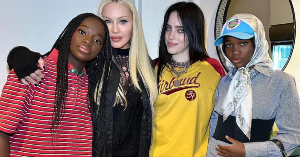 Madonna's Twins Steal the Spotlight: Growing Up Fast in a Rare Photo with Billie Eilish