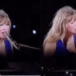 Taylor Swift Smiles While Singing "White Horse" Lyric During Miami's Eras Tour