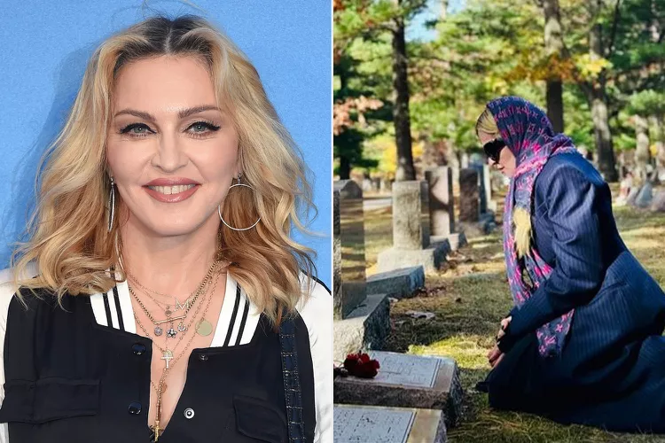 madonna 102524 6 8b937c388d894003887caadb9d6e417c Madonna Visits Late Brother Christopher's Grave with Heartfelt Tribute in Michigan