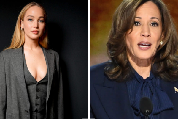 Jennifer Lawrence Knocks on Doors for Kamala Harris Ahead of Election Day