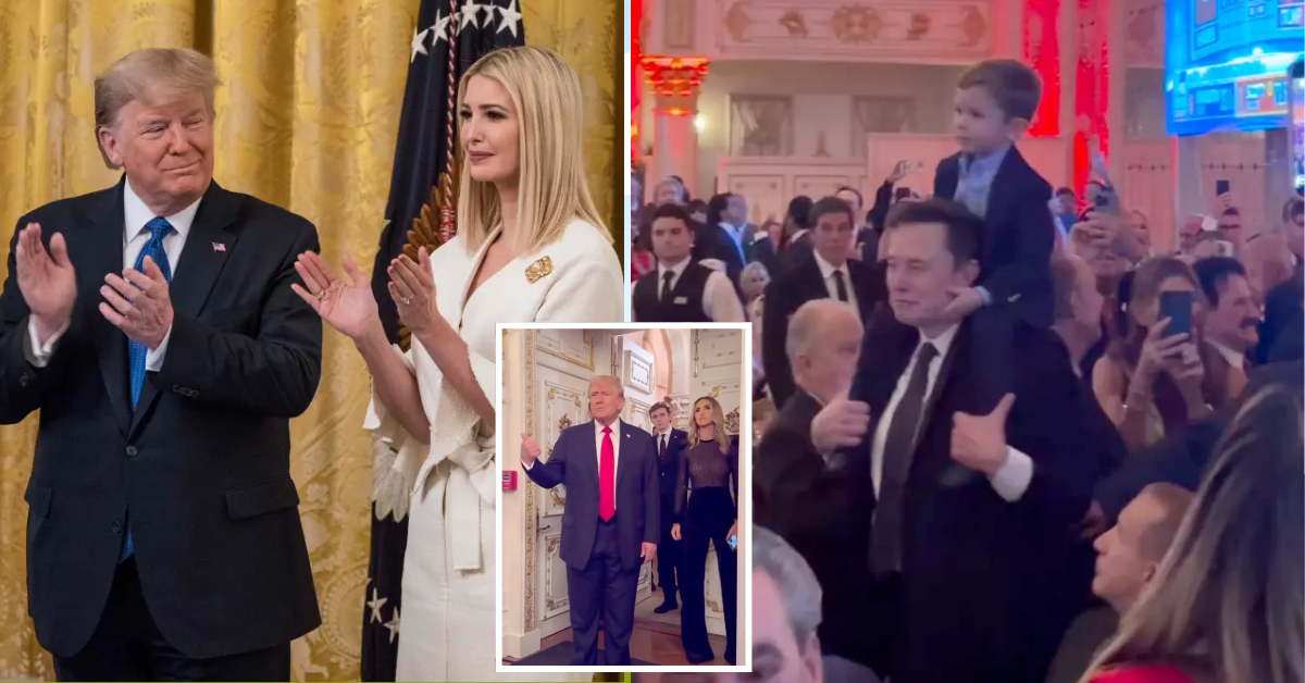 Ivanka Trump attends election night party at Mar-a-Lago, along with guests including Caitlyn Jenner and Elon Musk