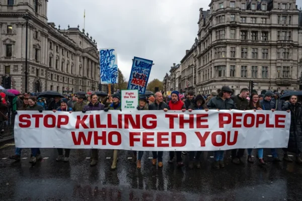 UK Farmers Take to the Streets to Protest Tax Changes