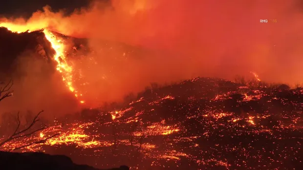 Franklin Fire Rages Through Malibu, Triggering Evacuations