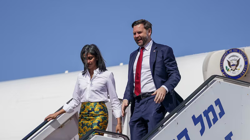 JD Vance Usha Vance in Israel