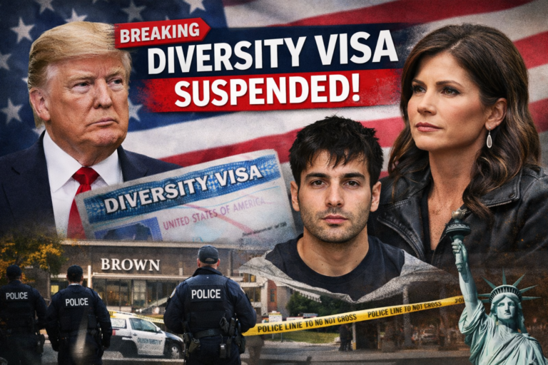 Trump and Noem Suspend U.S. Diversity Visa Program Following Brown University Shooting